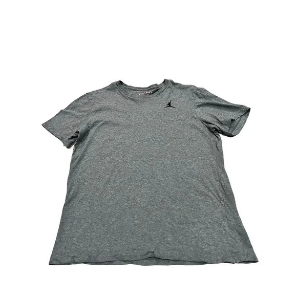 Nike Air Jordan Men's Gray Jumpman T-Shirt Size L Short Sleeve Crew Neck - Picture 5 of 9